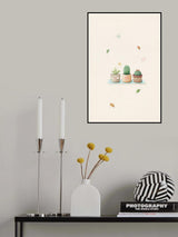 Cactus Plants Kawaii Poster och Canvastavla