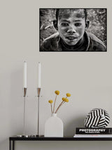 Mundari tribe child. Poster och Canvastavla