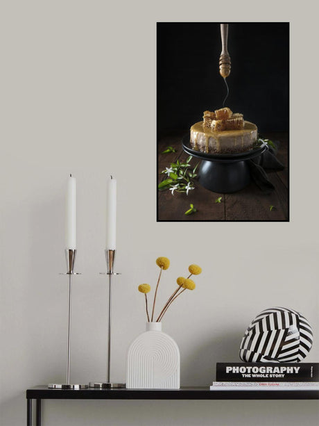 Baklava cheesecake and honey comb Poster och Canvastavla
