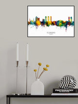 Islamabad Pakistan Skyline Poster och Canvastavla
