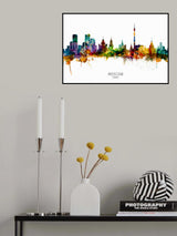 Moscow Russia Skyline Poster och Canvastavla