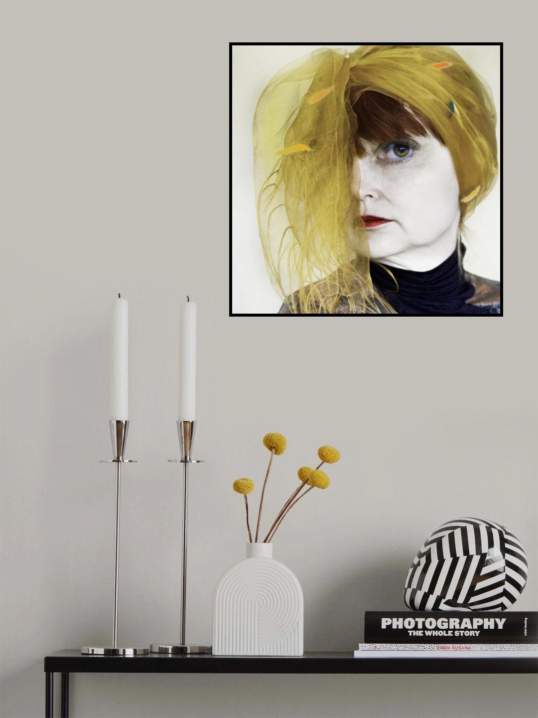 conflict........ self portrait Poster och Canvastavla