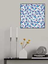 Floral Branches Navy Indigo Poster och Canvastavla