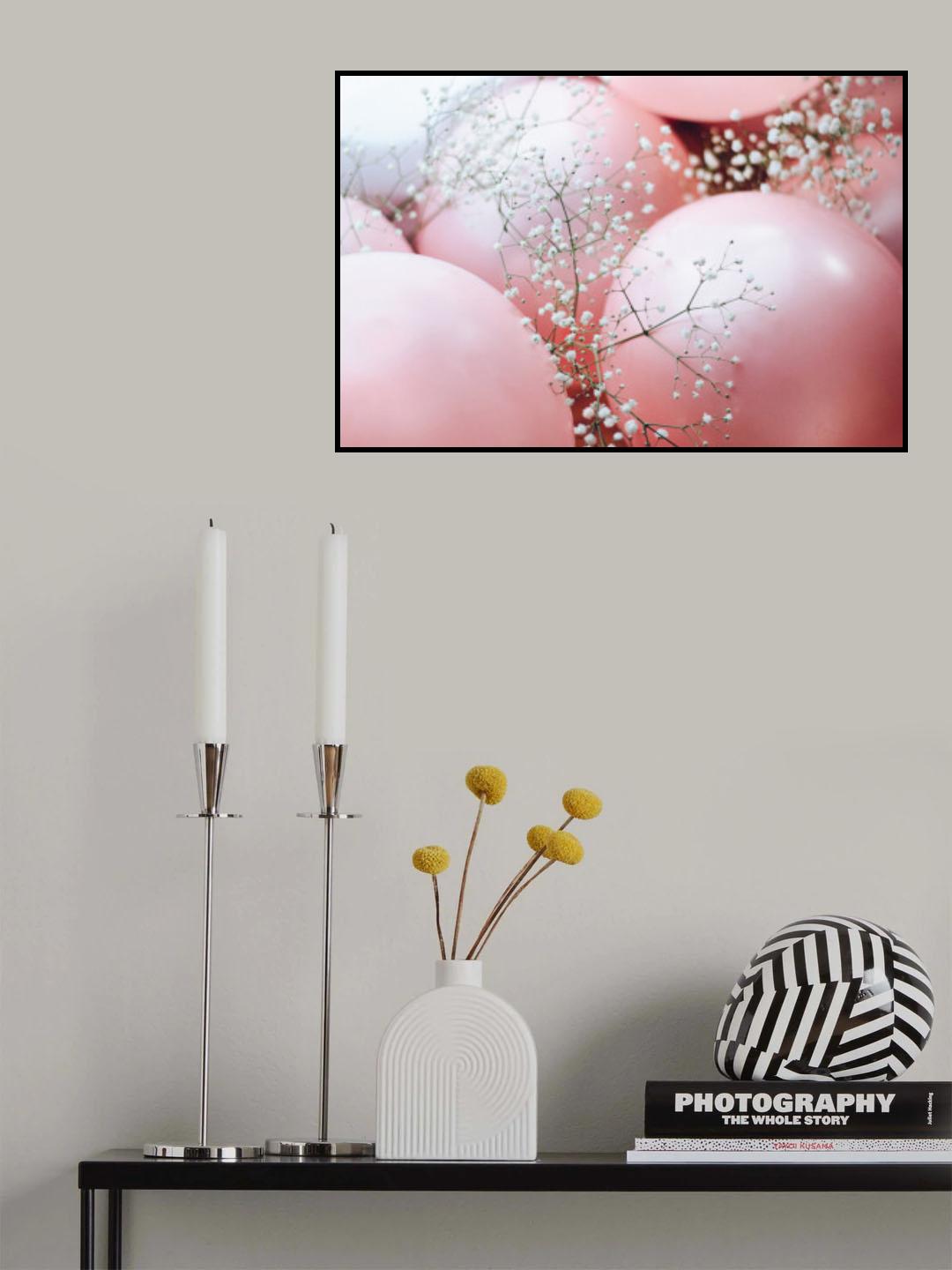 Blooms and Balloons - Focus Poster och Canvastavla