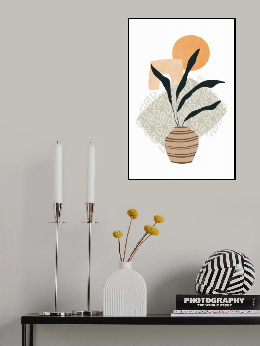 Tropical Villa Color and Shapes 03 Poster och Canvastavla