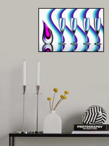Waves of Colour Poster och Canvastavla