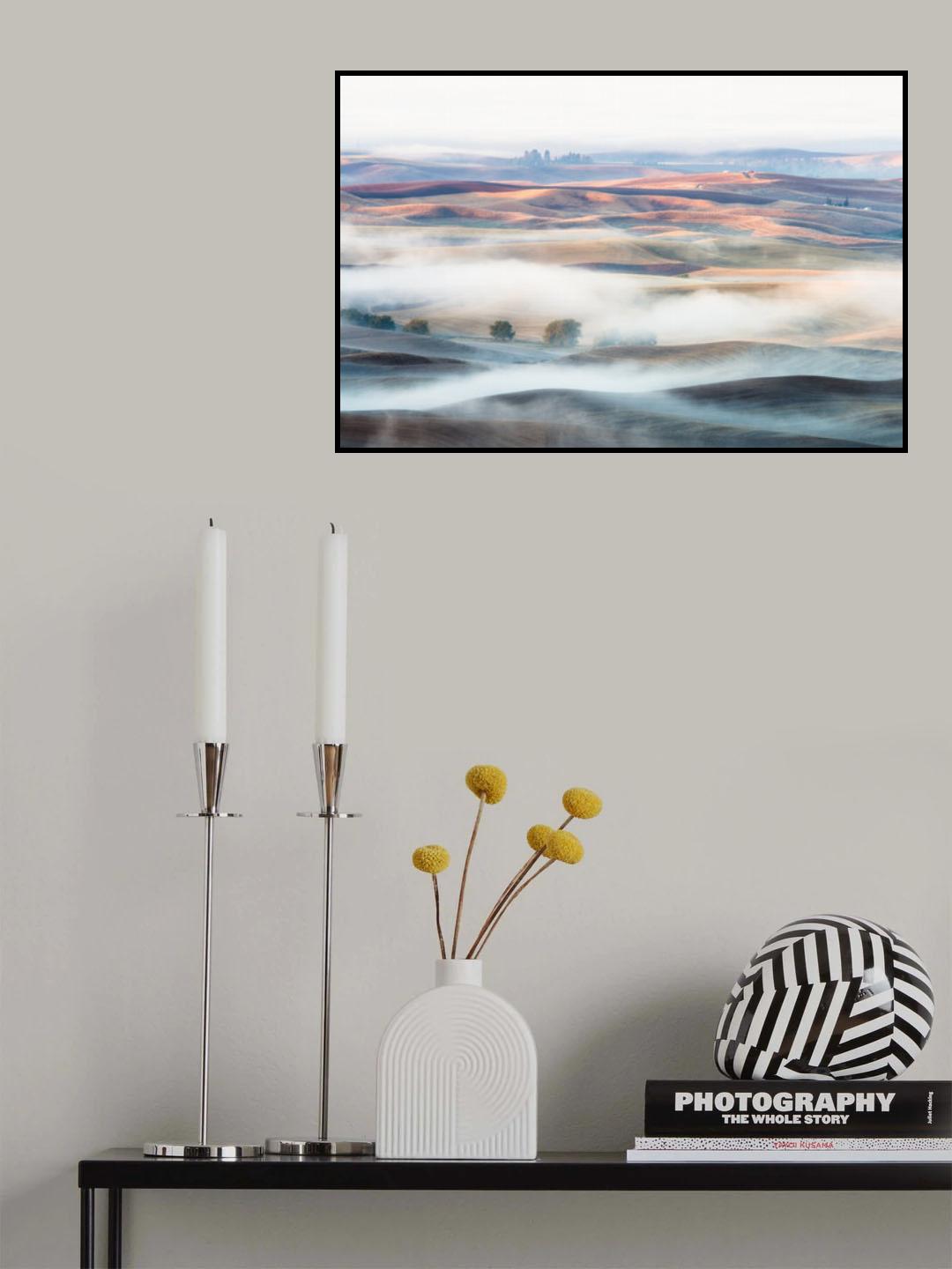Misty Morning Poster och Canvastavla