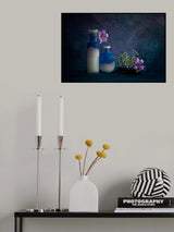 Purple, blue &amp; white Poster och Canvastavla
