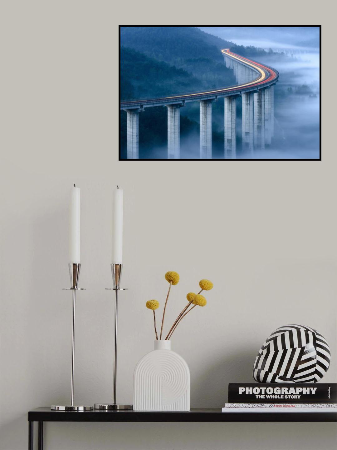 Il viadotto di Pietrasecca (IT) Poster och Canvastavla