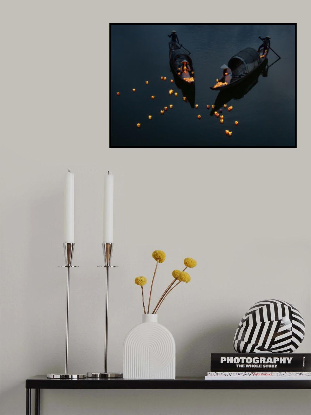 give light and people will find the way Poster och Canvastavla