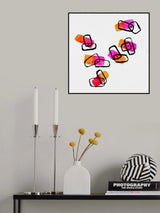 Abstract Shapes Mauve Poster och Canvastavla