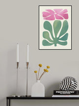 Watercolor Pink Floral Poster och Canvastavla