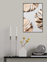 Monstera Gold 01 Poster och Canvastavla