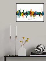 Bremen Germany Skyline Poster och Canvastavla