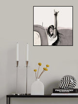 French V Finger Girl 02 Poster och Canvastavla