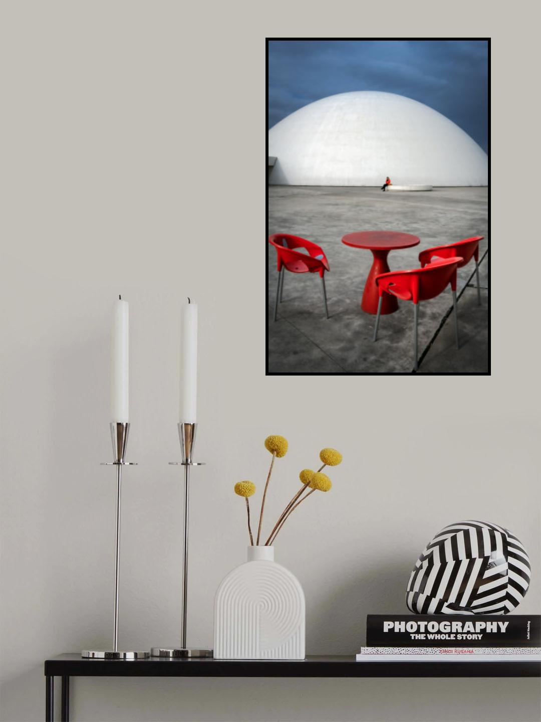 Red Repeated Poster och Canvastavla