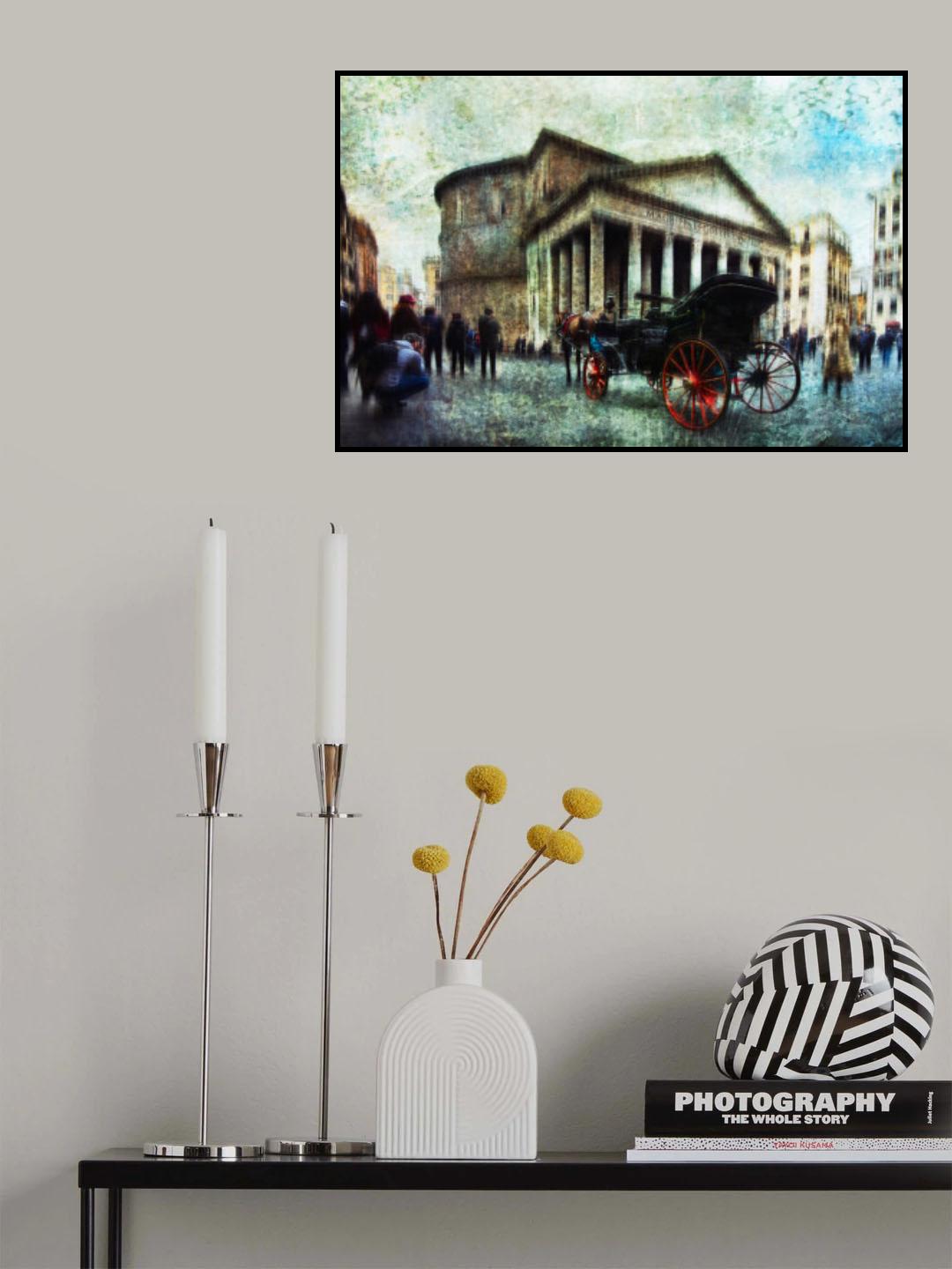 Carriage with horse Poster och Canvastavla