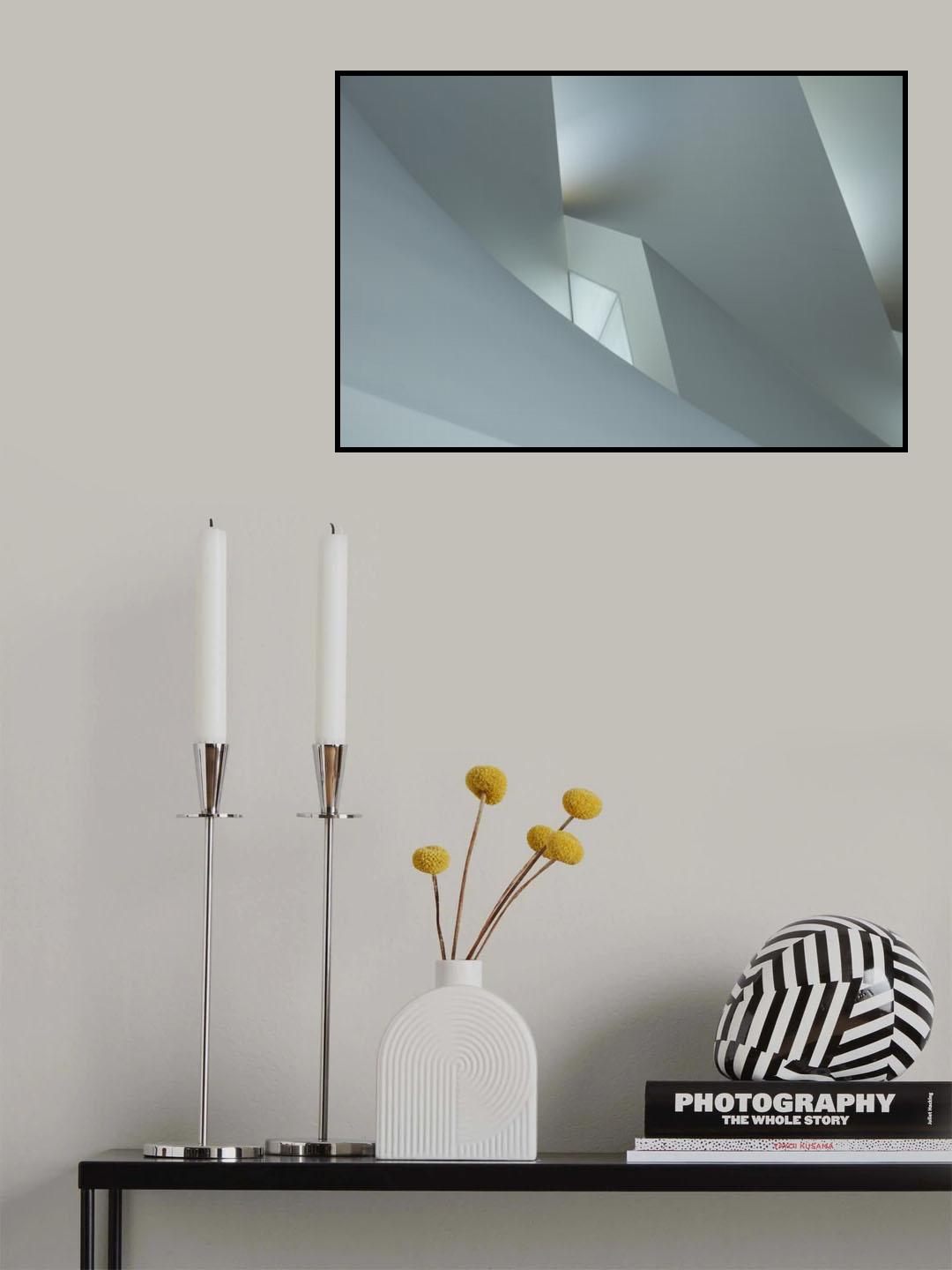 Minimalistic play of lines and light Poster och Canvastavla