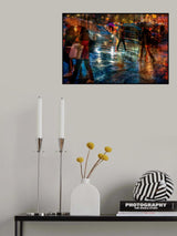 Rain in the city Poster och Canvastavla