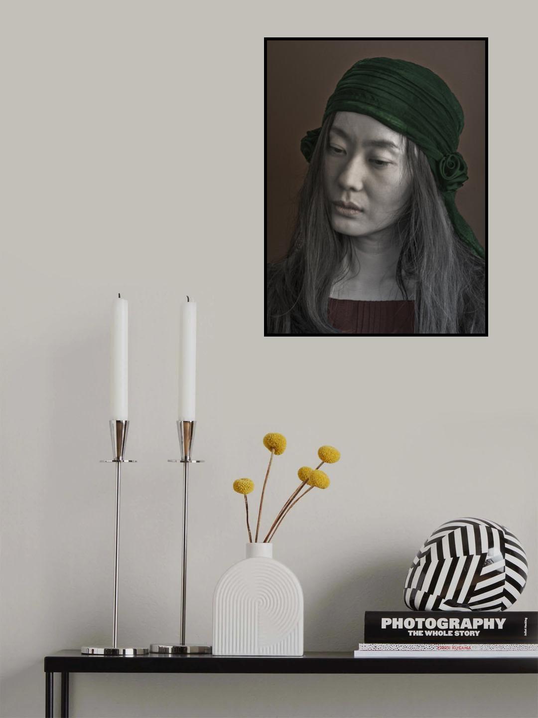 Visage d'une femme Poster och Canvastavla