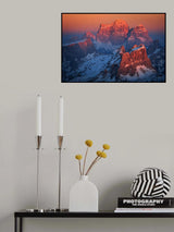 Burning Dolomites Poster och Canvastavla