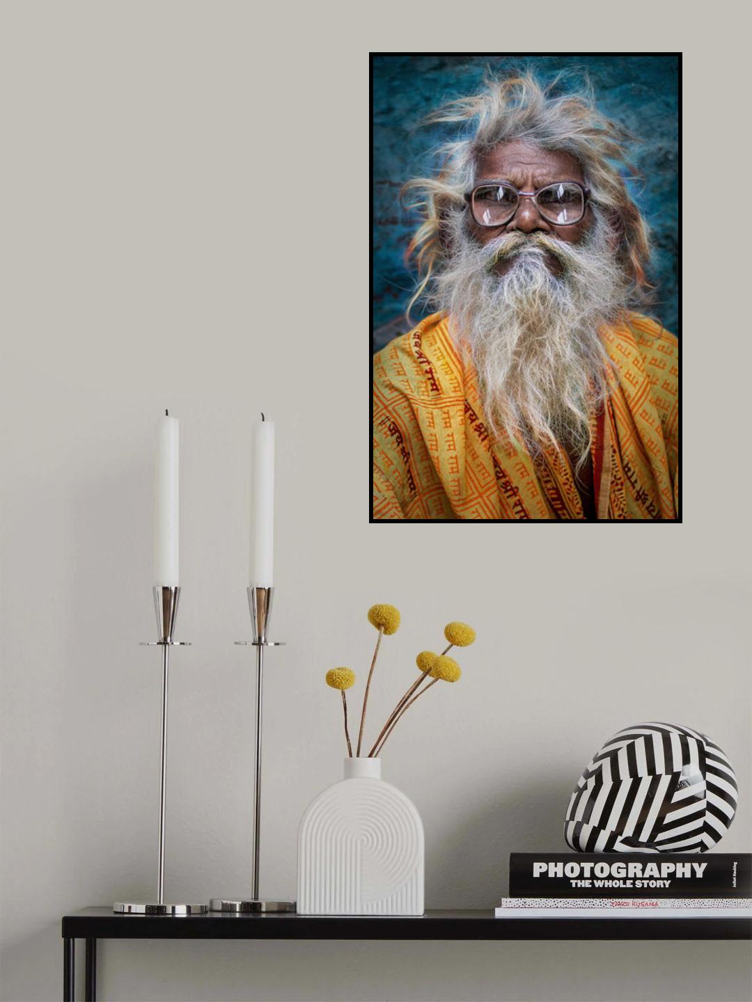 Hairy Sadhu Poster och Canvastavla