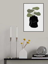 Boob Tanical Vase Poster och Canvastavla