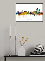 Wilmington Delaware Skyline Poster och Canvastavla