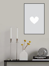 Little Heart Gray Poster och Canvastavla