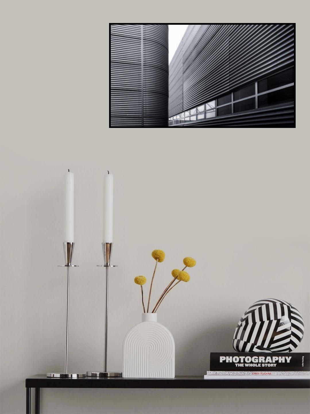 Corrugated metal facades Poster och Canvastavla