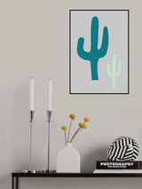 Cactus Grey Poster och Canvastavla