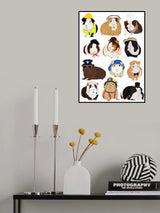 Guinea Pig Working Hr Poster och Canvastavla