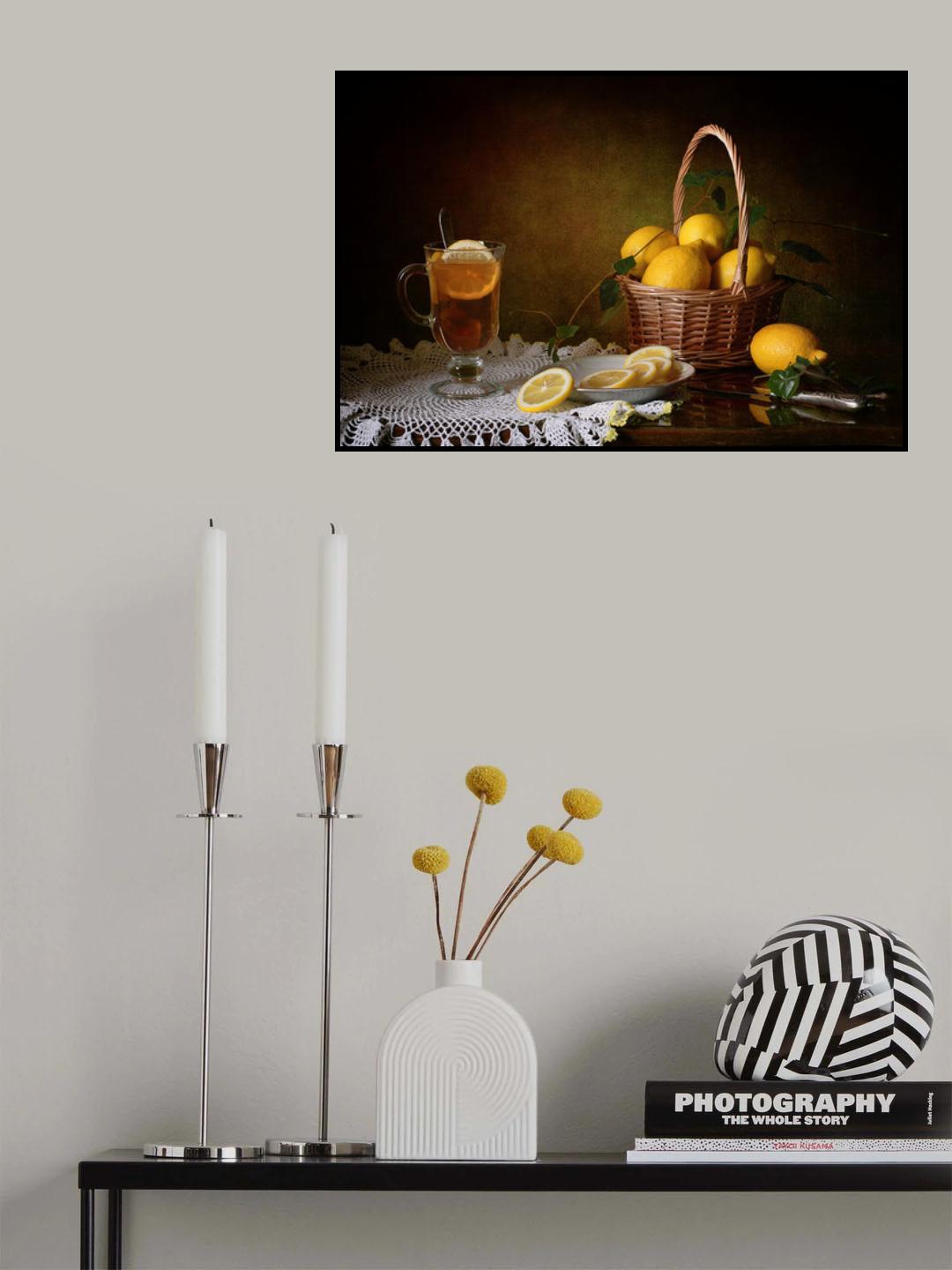 Still life with lemons Poster och Canvastavla