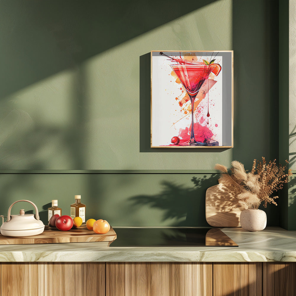 Drinks cocktail Poster och Canvastavla