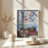 Birds and Watermelons Poster och Canvastavla