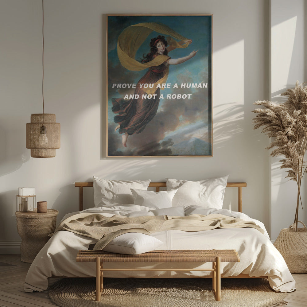 Prove you are a human and not a robot. Poster och Canvastavla