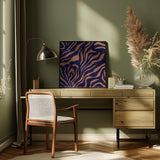 Purple Salmon Pattern 6 Stroke1 Poster och Canvastavla