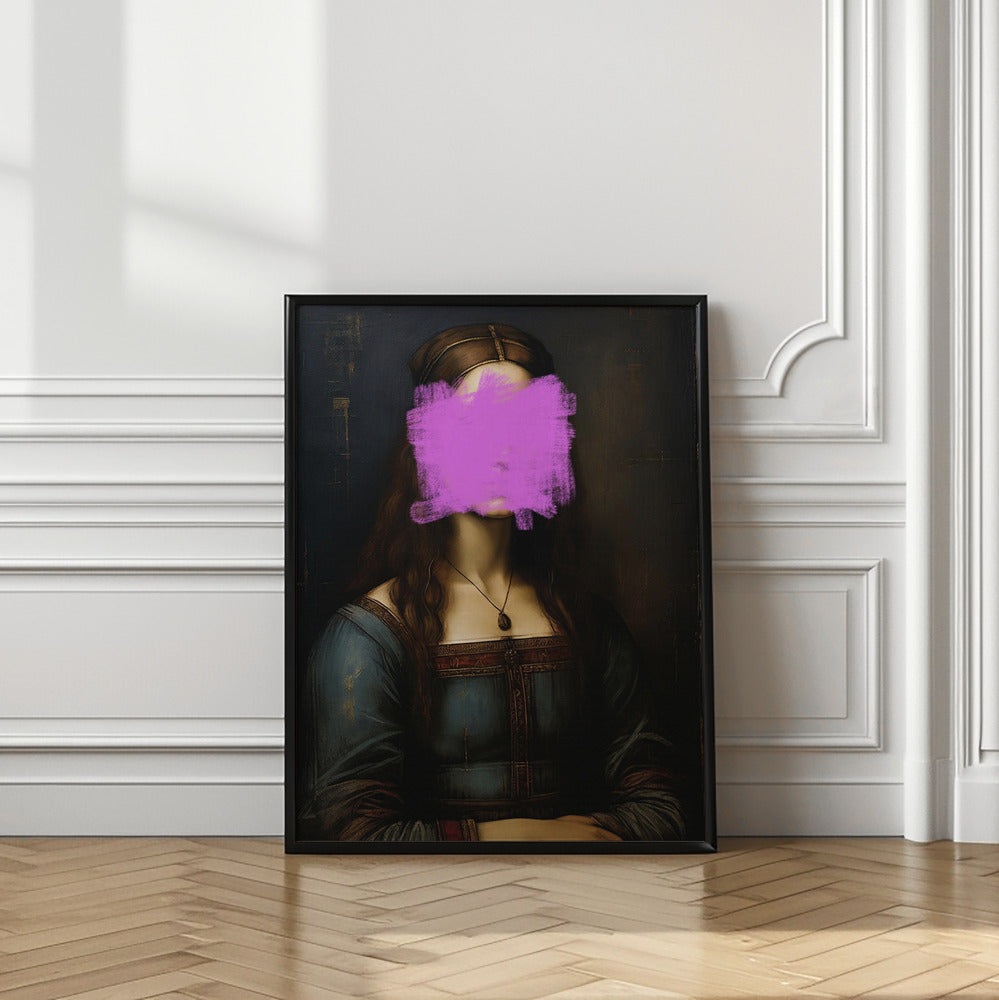 Modern Mona Lisa Poster och Canvastavla