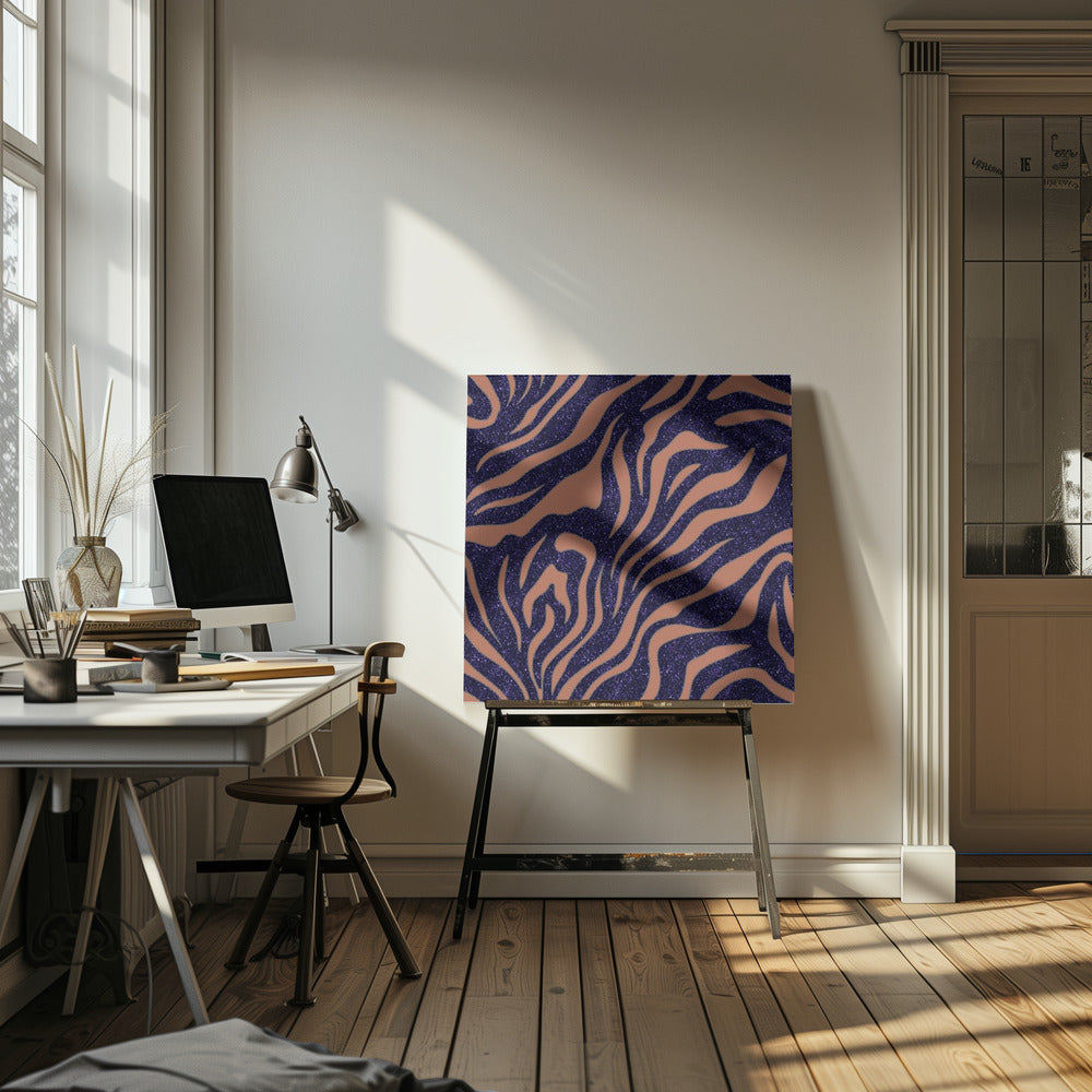 Purple Salmon Pattern 6 Stroke1 Poster och Canvastavla