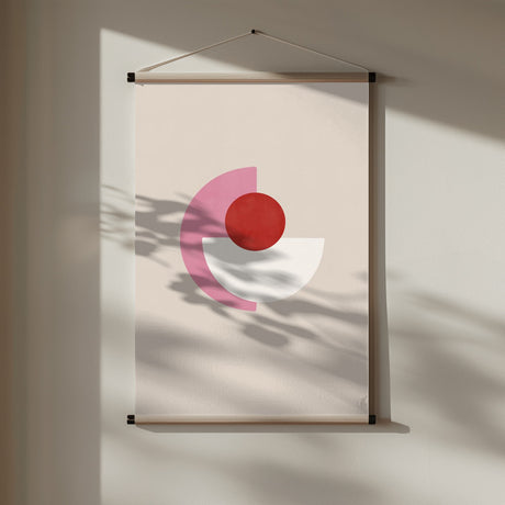 Red and Pink Abstract No. 2 Poster och Canvastavla