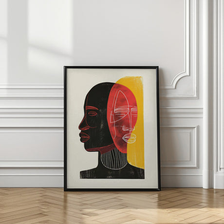 African Art Smooth 3 Poster och Canvastavla