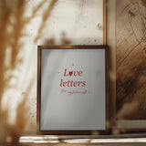 Love letters Poster och Canvastavla