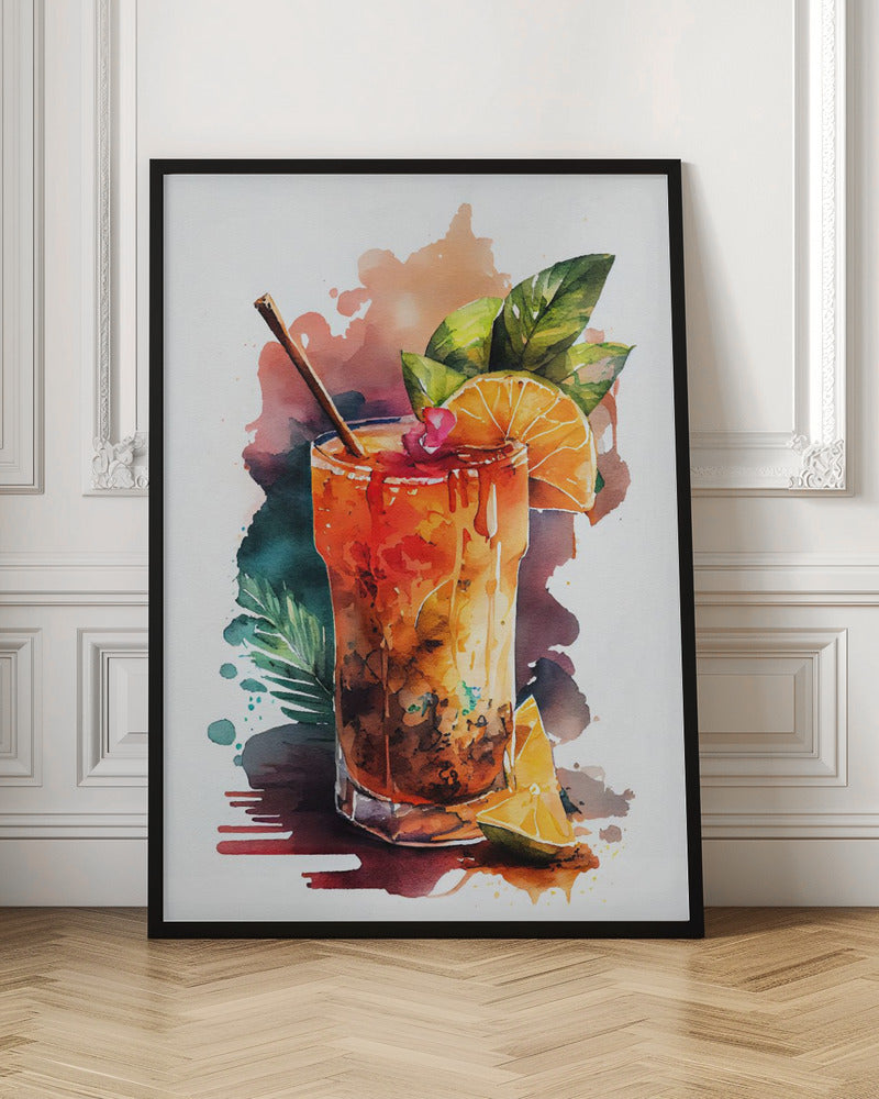 Drinks cocktail Poster och Canvastavla