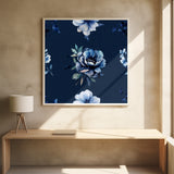 Denim Floral 2 2 Poster och Canvastavla