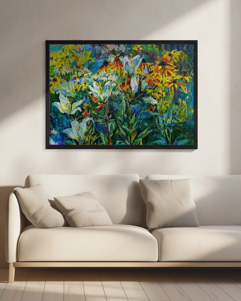 White lilies Poster och Canvastavla