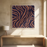 Purple Salmon Pattern 3 Stroke Poster och Canvastavla