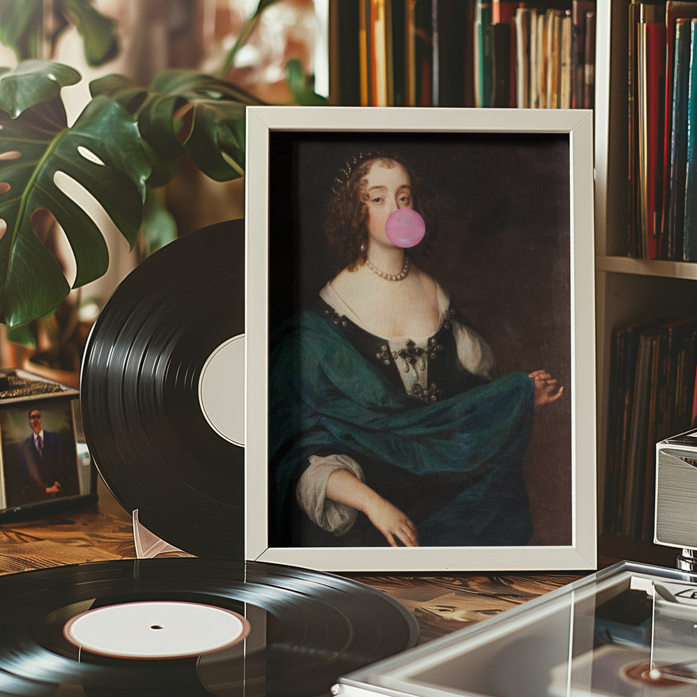 Renaissance Bubble Gum / Altered Art Poster och Canvastavla