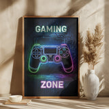 Gaming Zone Poster och Canvastavla