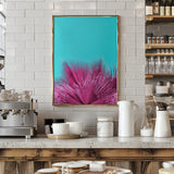 Electric Pink Palm Fronds Poster och Canvastavla