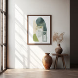 Green Shapes 3 Poster och Canvastavla